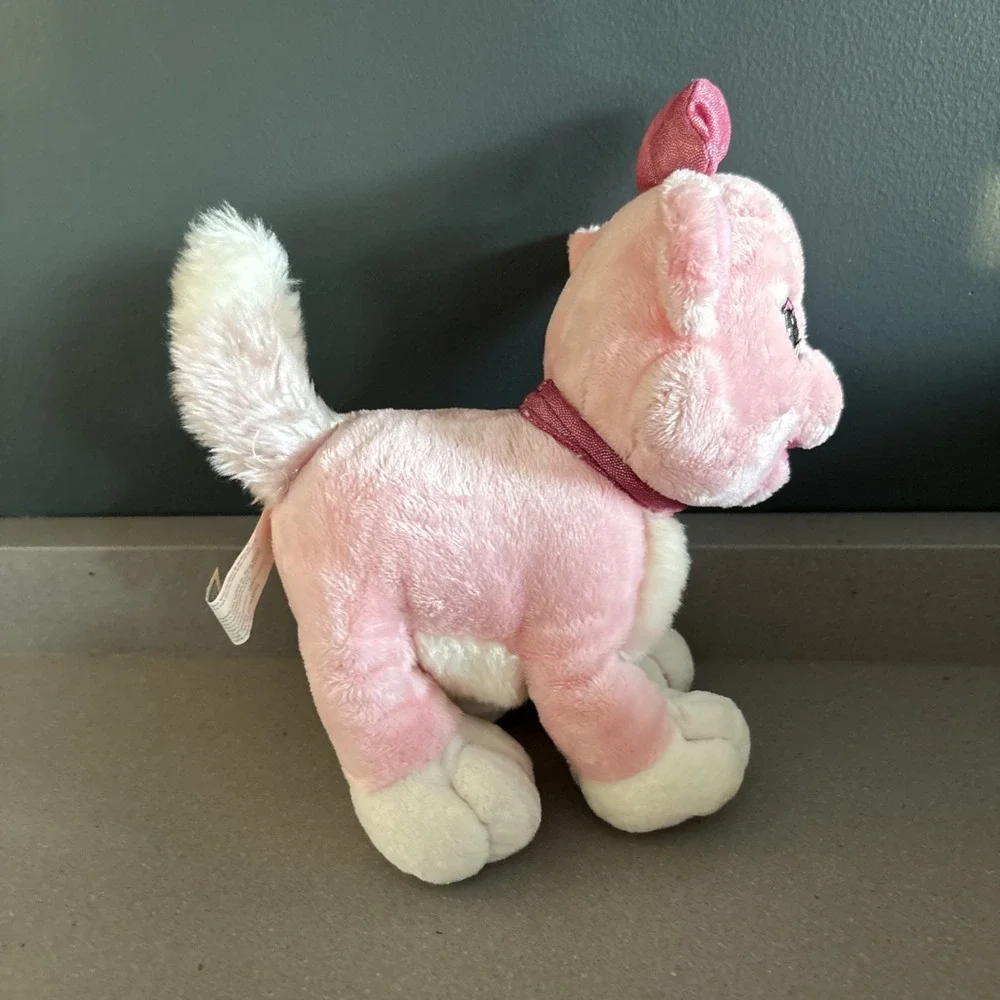 Animal Alley Pink Cat w/ Bow Plush Toy Toys 